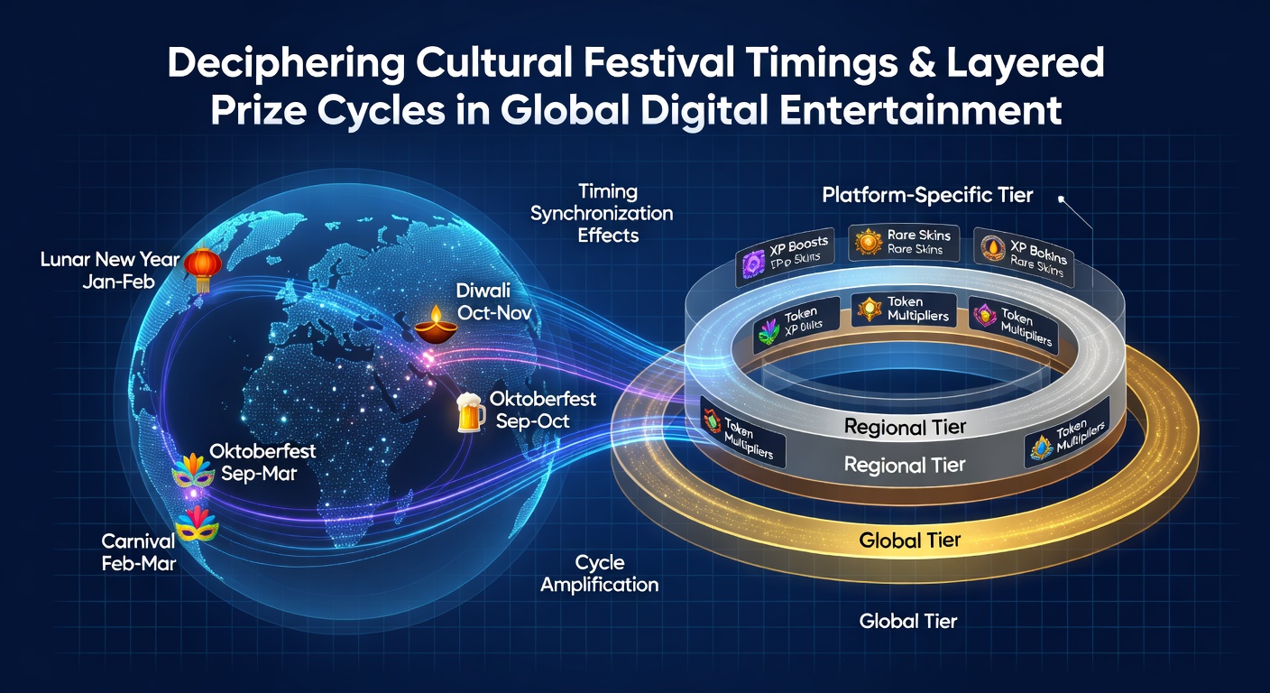 Global digital entertainment platforms displaying festival-themed prize interfaces during cultural events