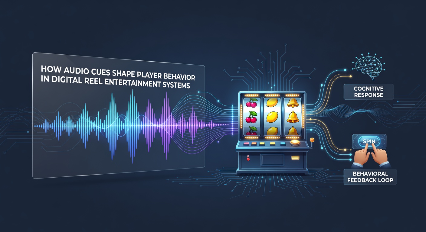 Digital slot machine interface showing audio waveform overlays and reel animations in a modern casino app