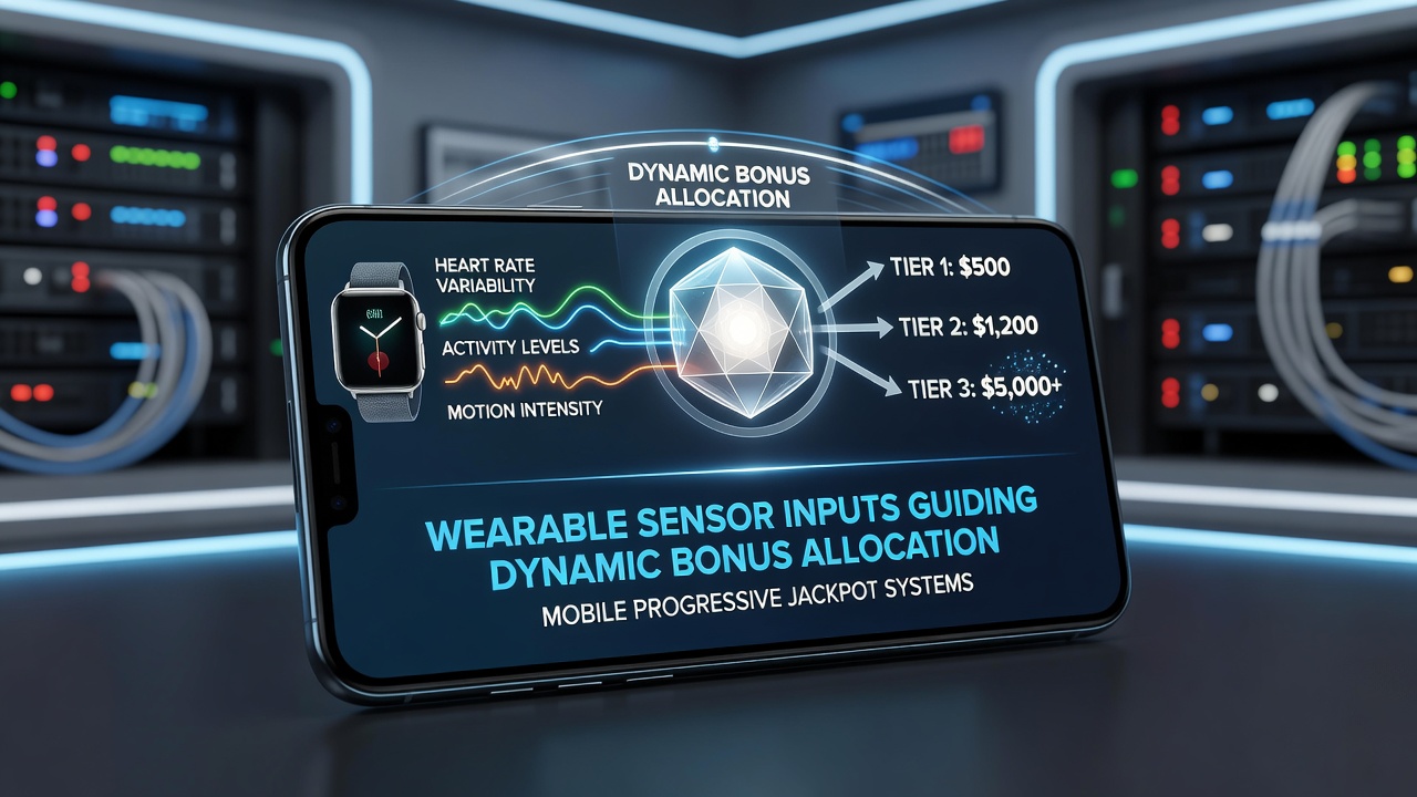 Mobile interface displaying real-time bonus adjustments from wearable sensor data